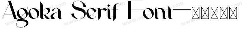 Agoka Serif Font字体转换